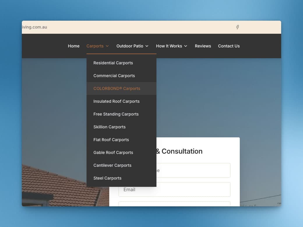 Outdoor patio and living area — placeholder for MRA completed project photo